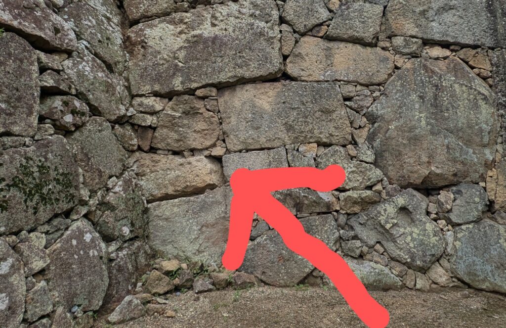 姫路城のハート石