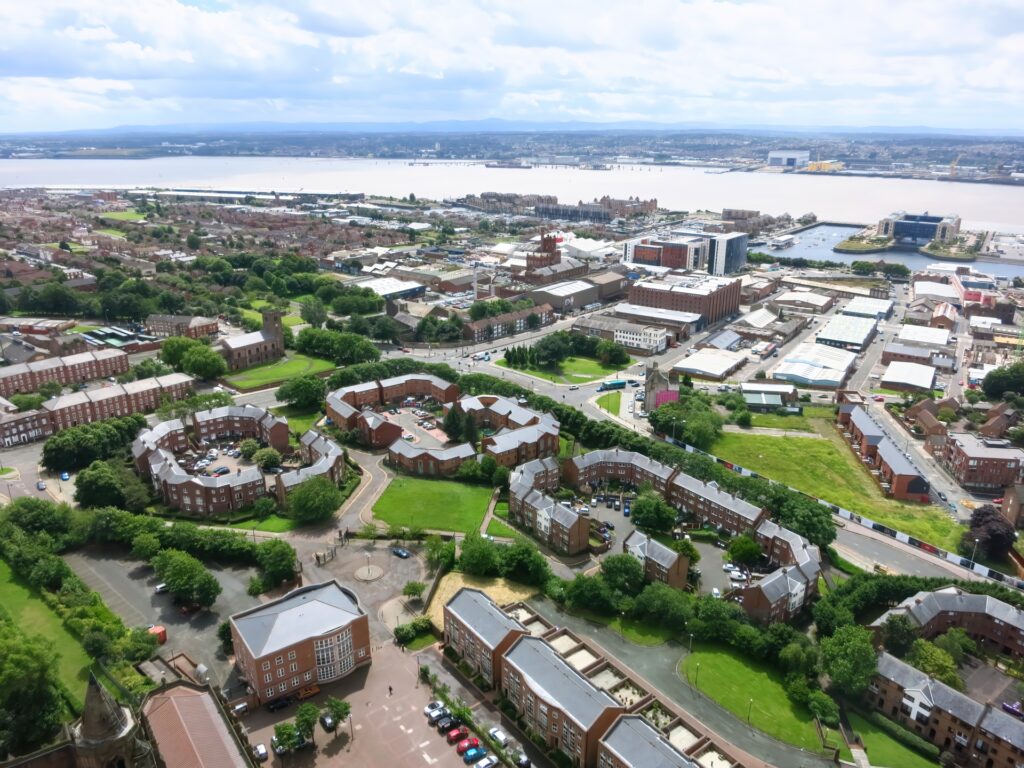 リバプールの街並み